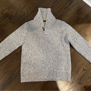 Banana Republic Men’s Marled Navy & White Sweater